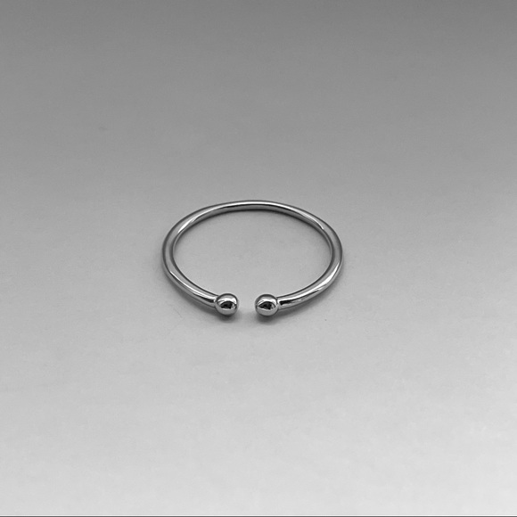 Sterling silver dainty stack ring, dainty ring, silver ring, midi ring, toe ring - Picture 10 of 12